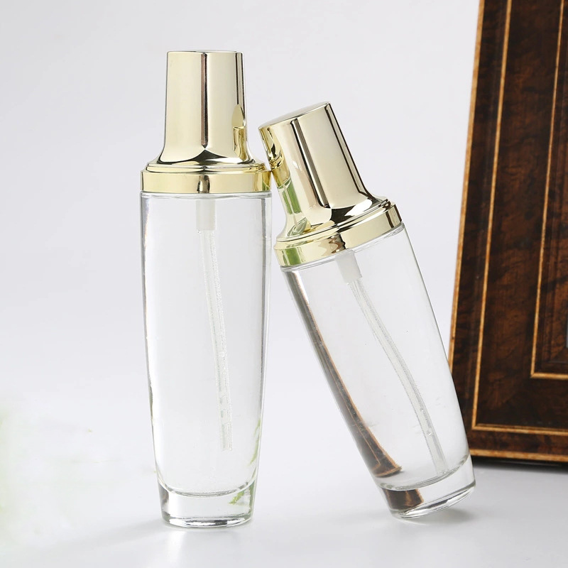 स्पष्ट कॉस्मेटिक सेट बॉटल