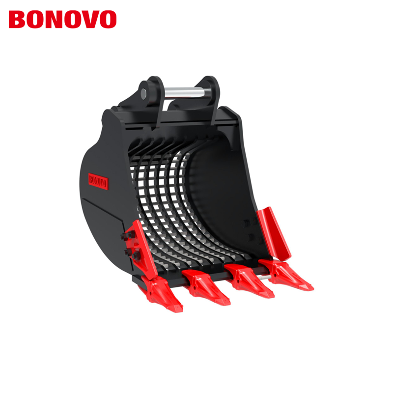 BONOVO RS15 Sieve Bucket for 12–18 Ton Excavators – Durable Skeleton Sorting Bucket 30
