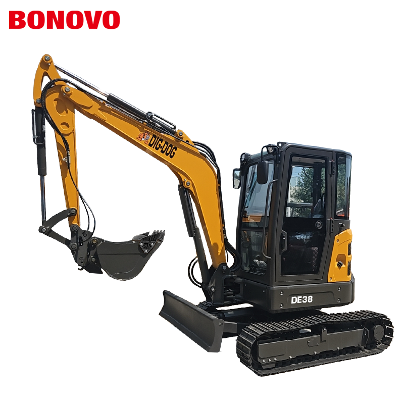 BONOVO DE38  2.5 Ton 3.5 Ton Digger Micro Size Digger CE Mini Excavator for 