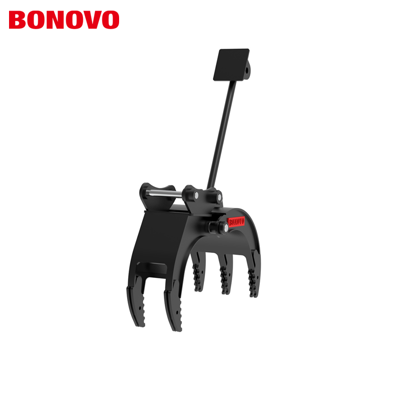 BONOVO MG02 Mechanical Grapple For Mini Excavator 1-2 ton
