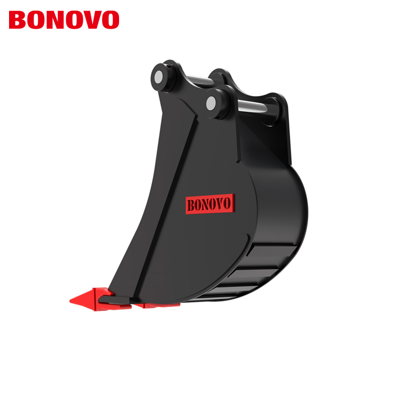 BONOVO Trenching Bucket with Teeth for 6–8 Ton Excavators – Durable and Efficient Digging for Utilities and Agriculture