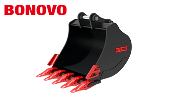 Excavators can work efficiently, what materials support the earthmoving bucket