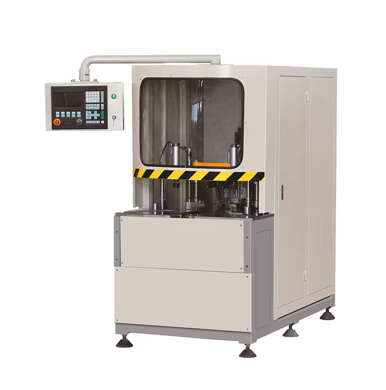 5 Кескич ПВХ UPVC Терезе Эшик Профилдерин Иштетүү CNC Бурчтук Тазалоо Машинасы