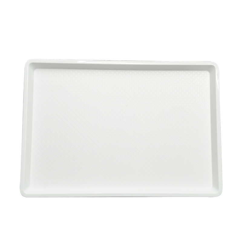 18" x 26"x 1 1/5" Extra Large Food Tray, Polypropylene, White, SE3004WH