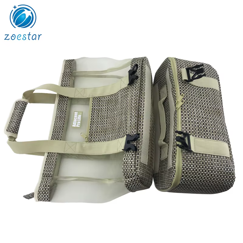 2 in 1 ladies big knitted nylon mesh tote shoulder bag with cooler compartment daily office beach shopping bag-6