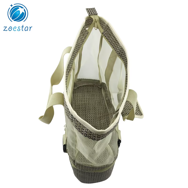 2 in 1 ladies big knitted nylon mesh tote shoulder bag with cooler compartment daily office beach shopping bag-5