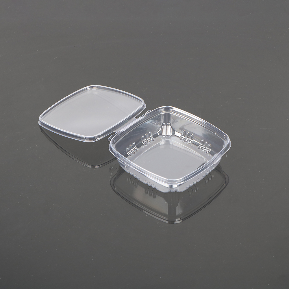Tear-off PET Hinged Container