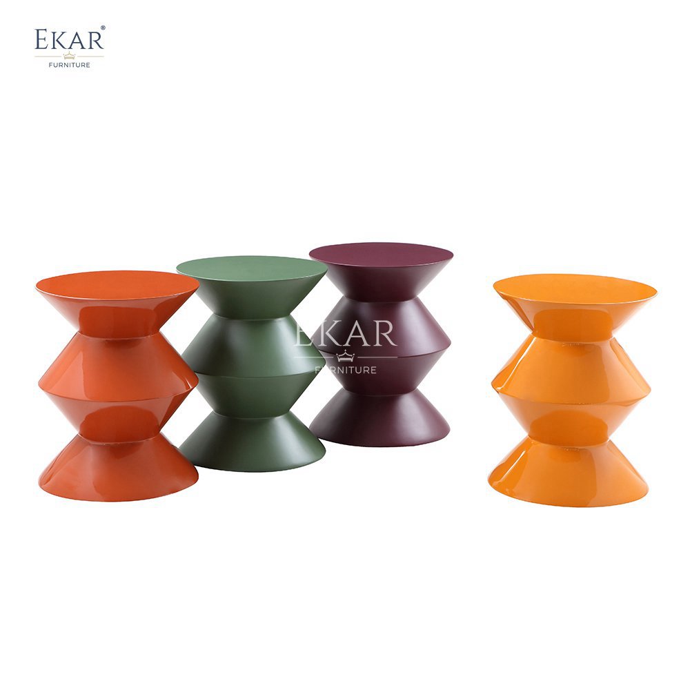 Modern Design Glass Fiber Reinforced Plastic (GFRP) Corner Table Marble Style Console Furniture for Living Room Home Furniture