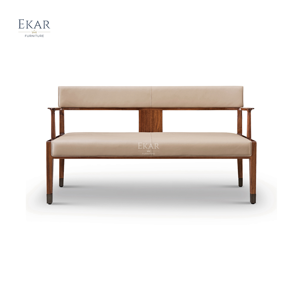 EKAR FURNITURE modern furniture simple chair wooden single multiple seat leisure chair
