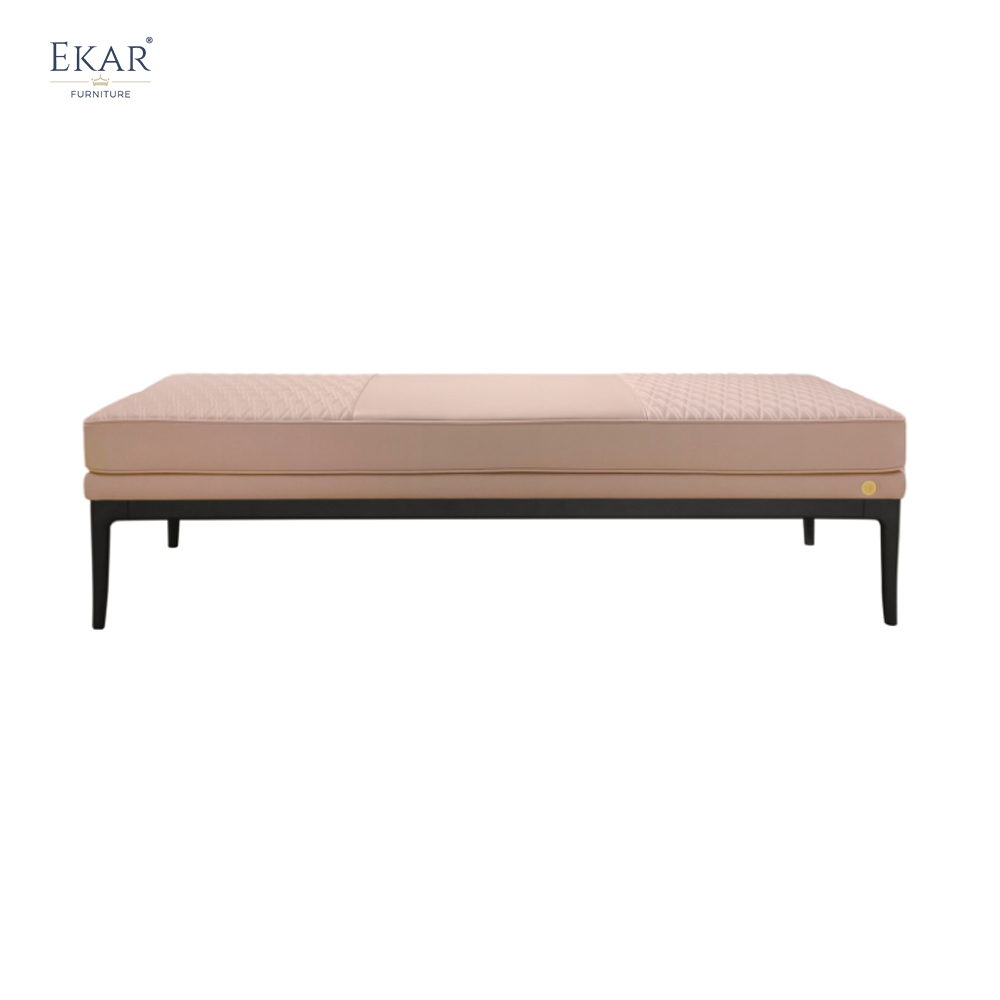 Modern bedroom furniture midnight black pure copper bed footstool other bedroom furniture