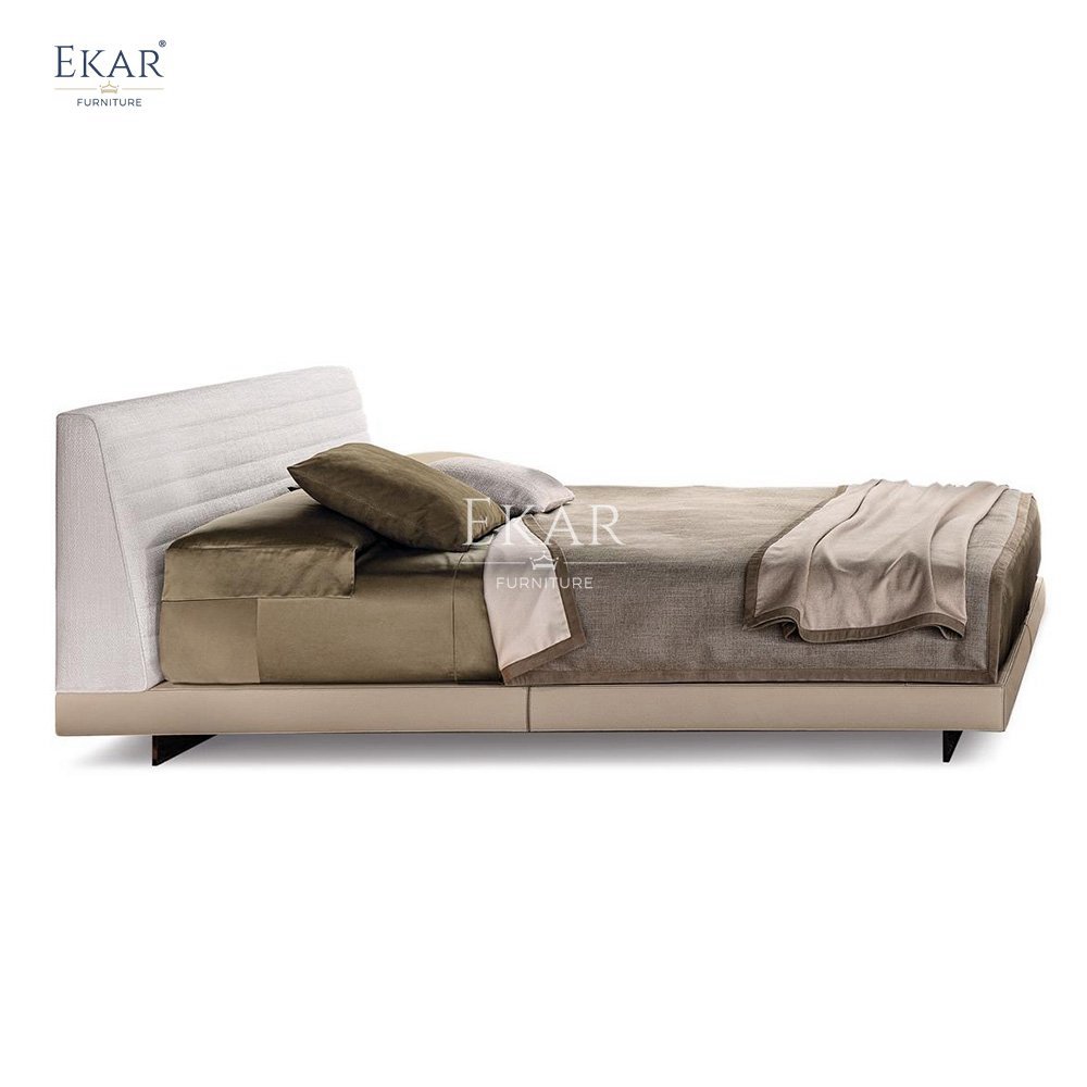 Stainless Steel Brushed Finish Bed Frame with Easy Disassembly - Sleek and Versatile Bed Design