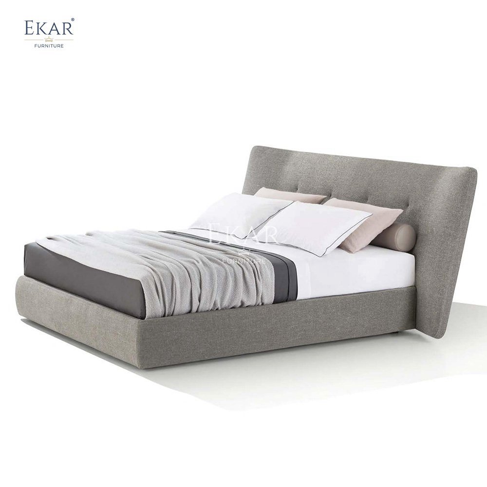 Wooden Bed Frame with Integrated Mattress - Space-Saving Bedding Solution