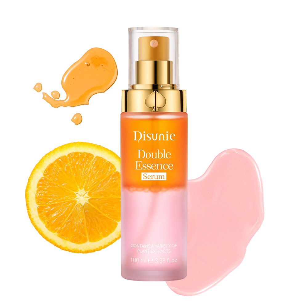 High Quantity Vitamin C Double Essence Serum Facial VC Soothes Moisture Brightens Skin Tone Serum for Face New Best Face Serum For Women