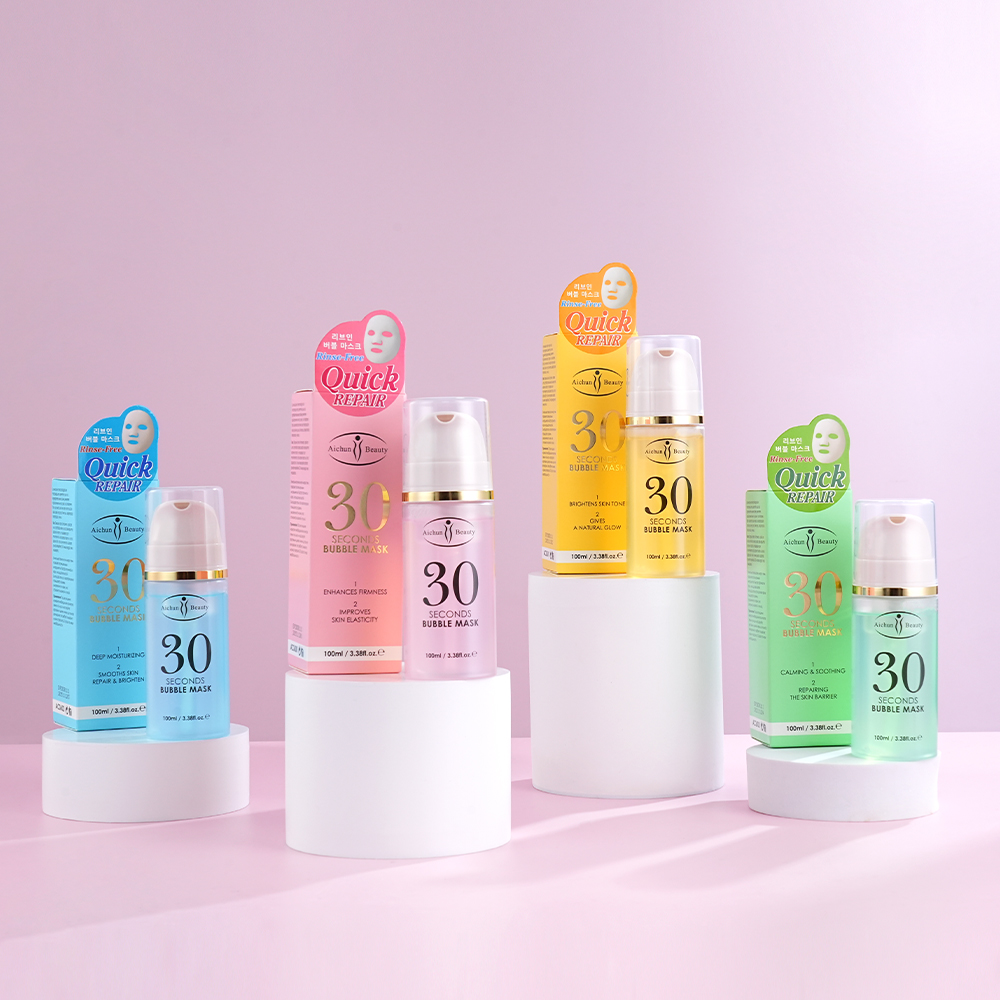 тез гидратация үчүн 30 секунд турган көпүрөлүү маска сериясы, оптово сатылуу