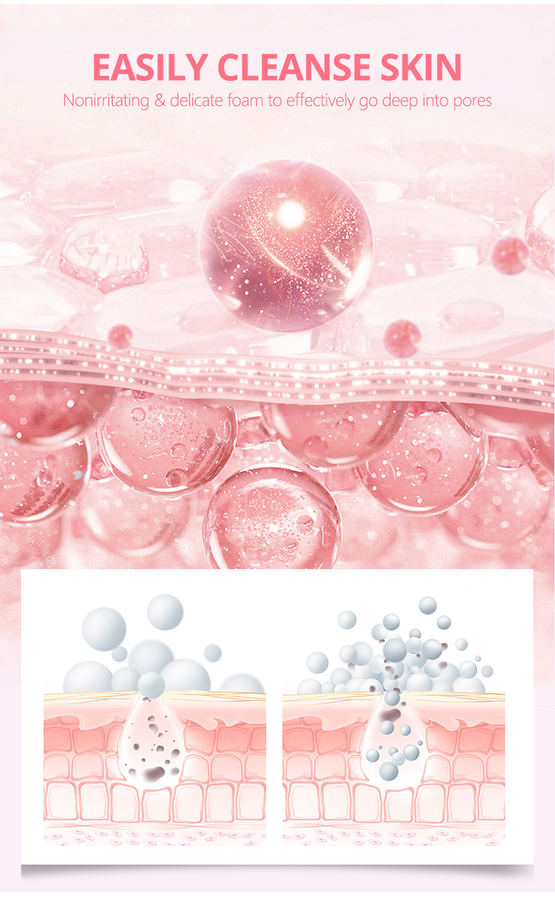 DS5301 100g Rose & Ceramide Facial Wash - Hydrating & Nourishing Cleanser for All Skin Types | LivePro Beauty details