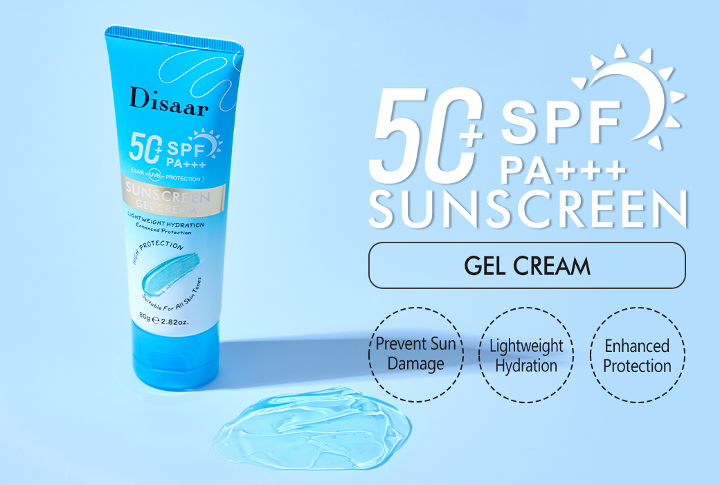 Disaar 80g SPF50+ Sunscreen Gel Cream PA+++ Daily Lightweight Sunscreen