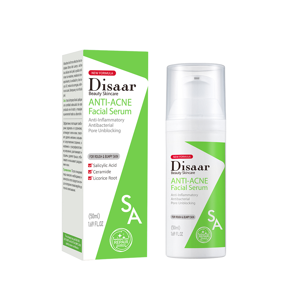 Disaar Salicylic Acid & Ceramide Anti-Acne Facial Serum With Licorice Root Anti-inflammatory Antibacterial Pore Unblocking