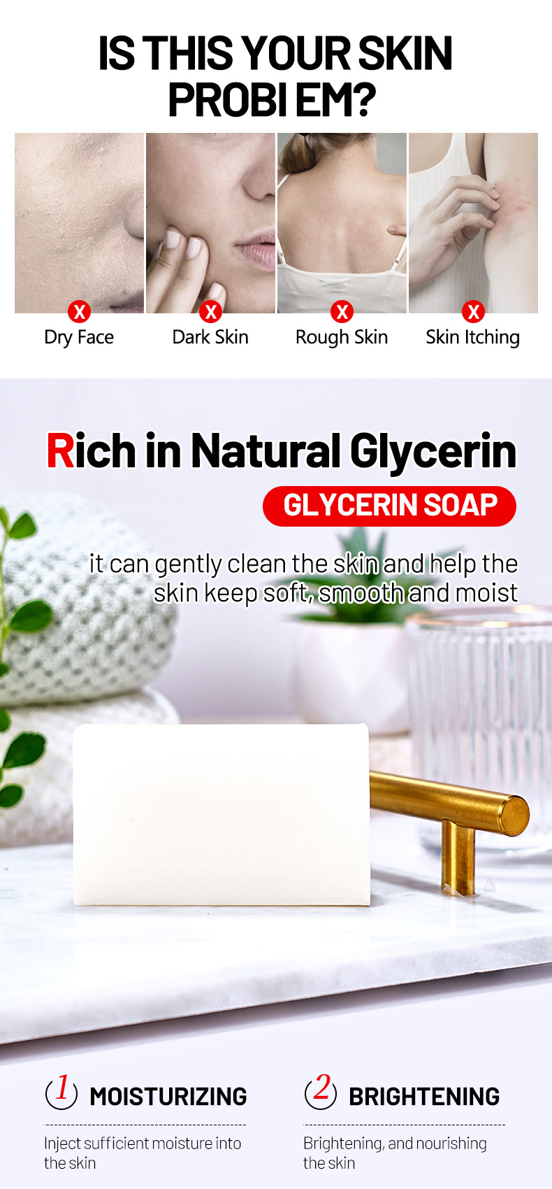 DS5211 120g Glycerin Soap with Honey Extract - Moisturizing & Hydrating Skin Cleansing Bar for Dry Skin | Wholesale details