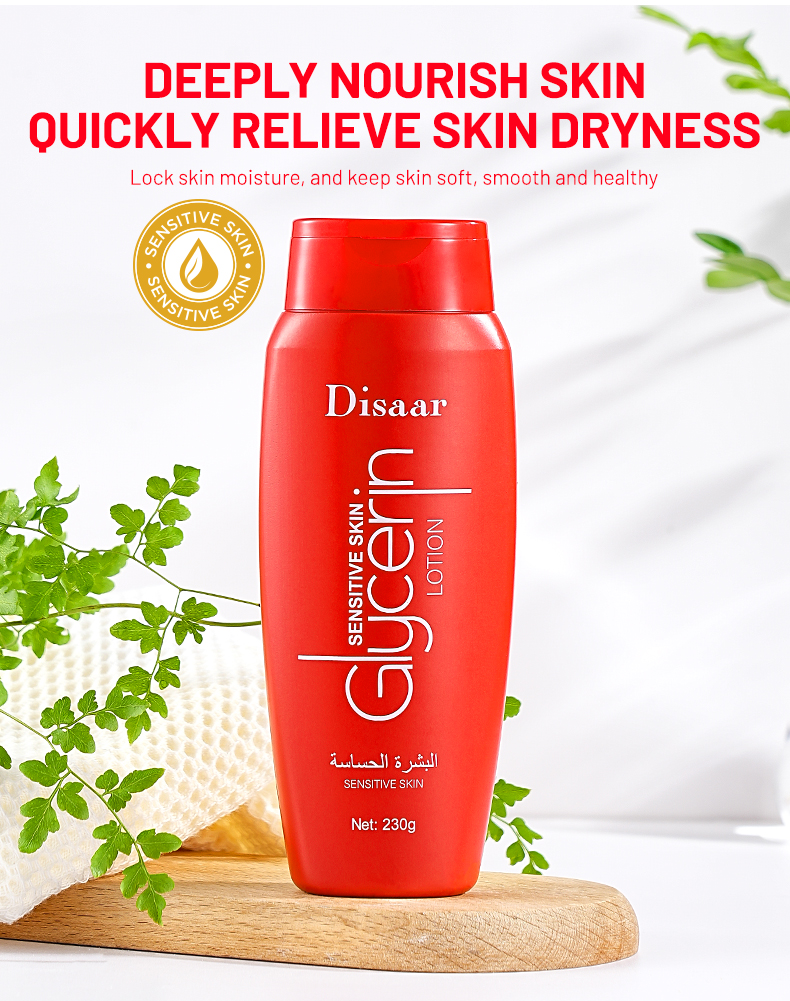 DS5215 Disaar Glycerin Body Lotion for Sensitive Skin - Non-Greasy Intensive Moisturizer, 230g, Hydrates & Nourishes Dry Skin for Men and Women factory