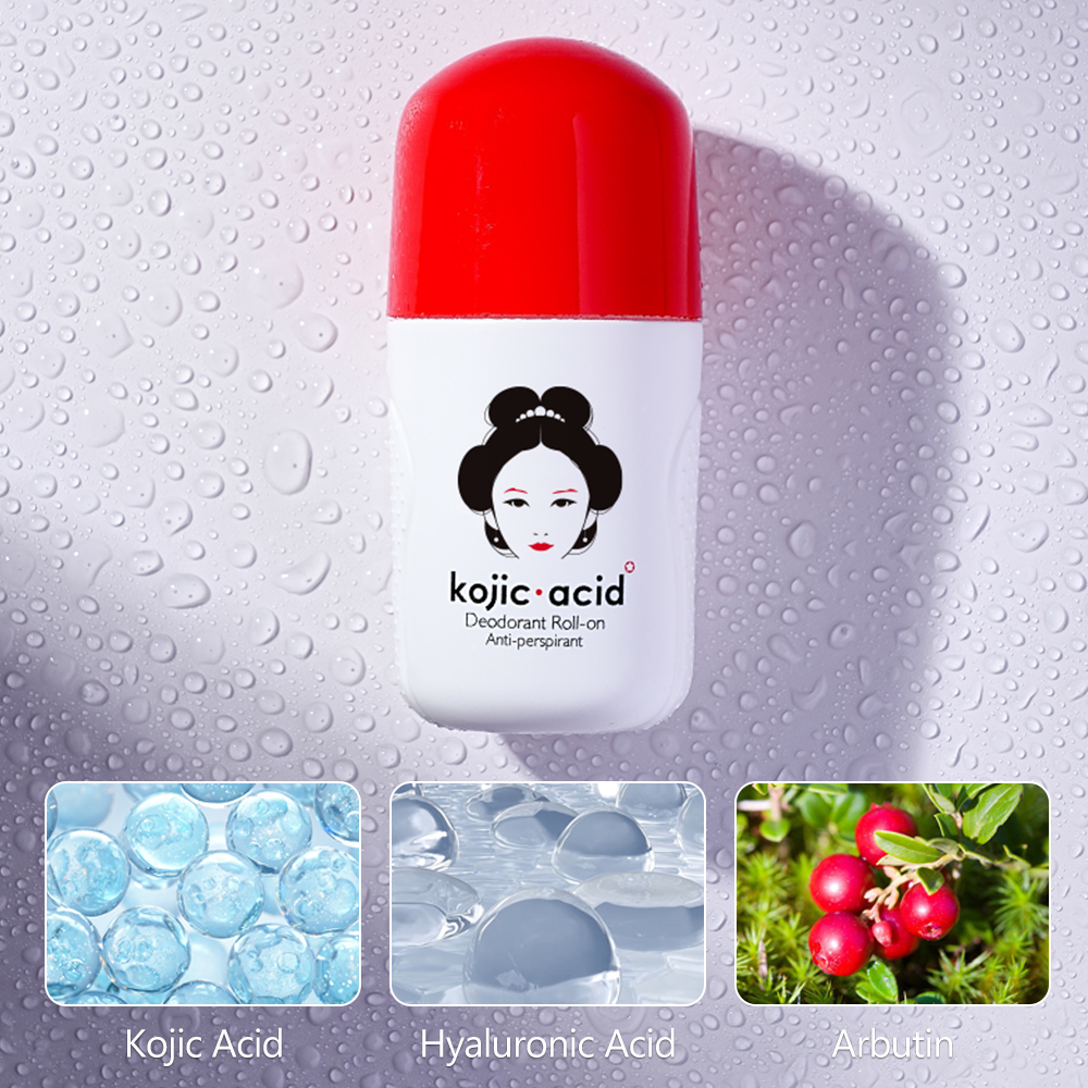 7 күндүгө артыкча ак кылуу 16 саатка чейин тууштуруучу антисипирант деректерге ээ болгон арбутин жана коичик асид белгили дарындашуучу ролл-он