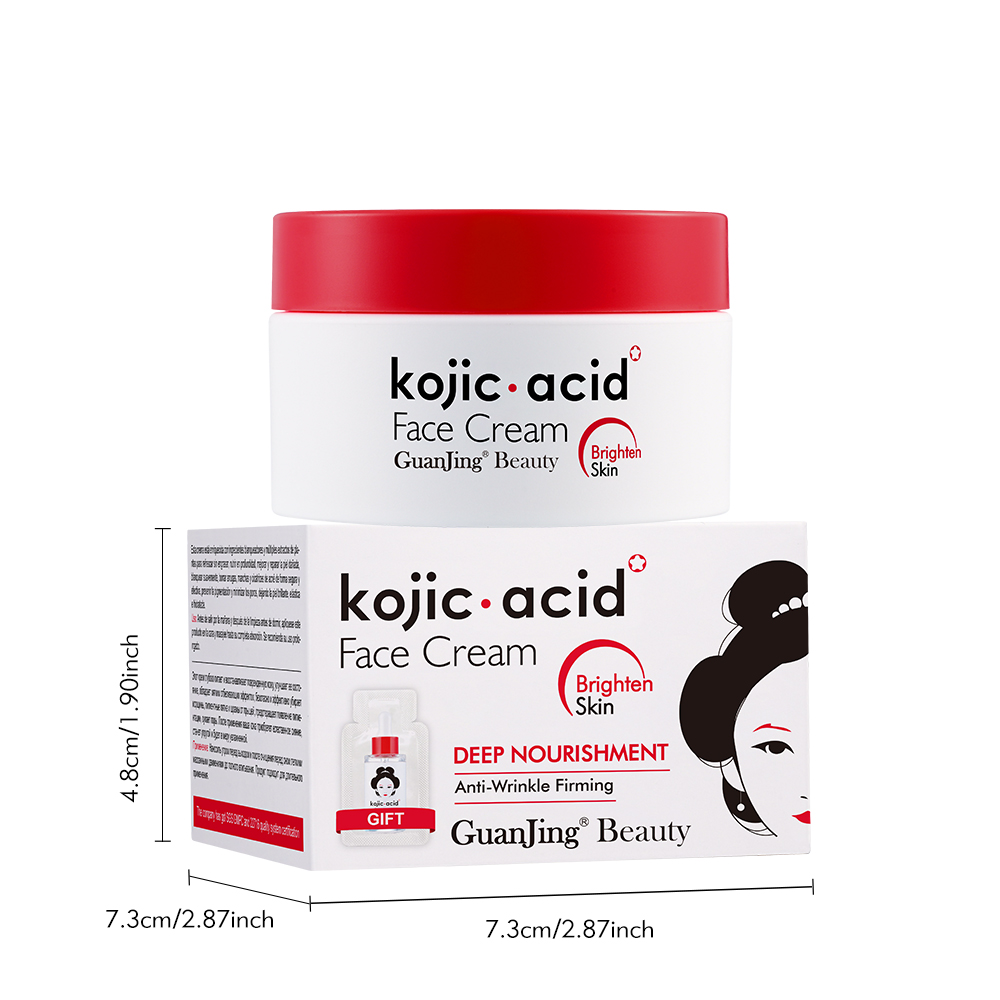 GUANJING Skin Care Face Cream Kojic Acid Anti Aging Anti Wrinkle Women Beauty Whitening Facial Cream