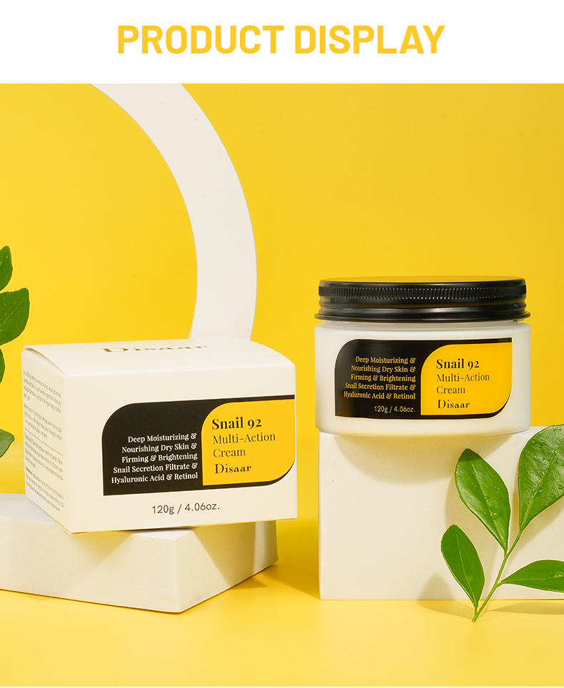 DS5472 Disaar Snail Mucin Multi-Action Cream - 92% Snail Secretion Filtrate & Hyaluronic Acid, 100g, Moisturizing, Brightening & Skin Elasticity Enhancer manufacture