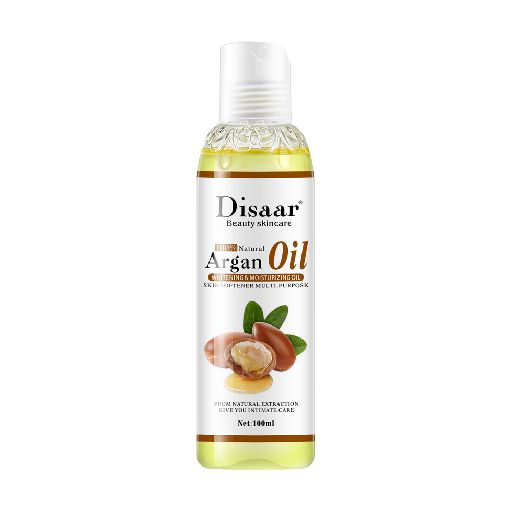 Dissar Organic Argan Oil for Skin Brightening and Hair Nourishment Deeply Moisturizing Body Oil with Vitamin E OEM/ODM Supply