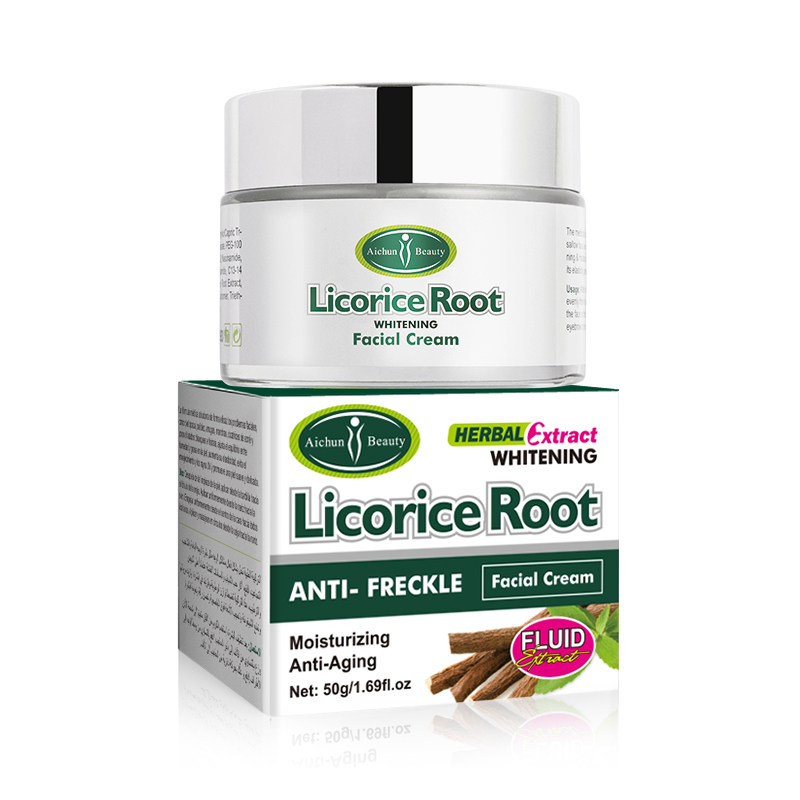 Aichun Beauty Herbal Licorice Root Cream Moisturizing Anti-Aging Facial Whitening Cream Women Anti-Freckle Whitening OEM/ODM