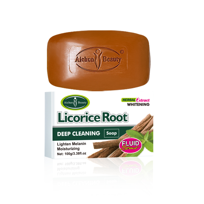 Natural Beauty 100% Herbal Soap Licorice Root Bar Soap Anti Bacterial Best Acne Handmade Soap for Acne Treatment
