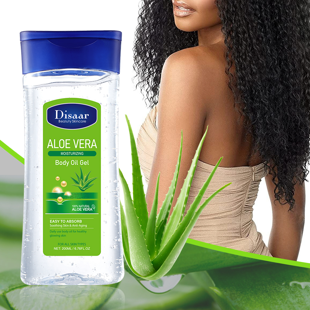 DS5194 200ml Aloe Vera Body Oil Gel - Soothing & Hydrating Body Care with Aloe Vera | LivePro Beauty