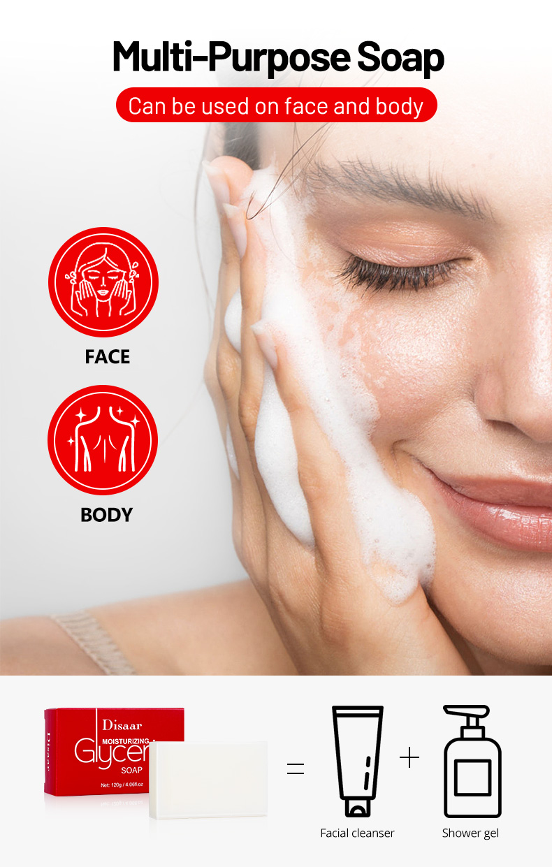 DS5211 120g Glycerin Soap with Honey Extract - Moisturizing & Hydrating Skin Cleansing Bar for Dry Skin | Wholesale supplier