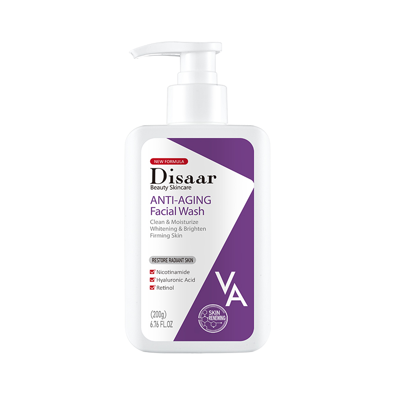 Disaar Whitening Anti Aging Face Cleanser Firming Brighten Skin Retinol & Niacinamide Repair Face Wash