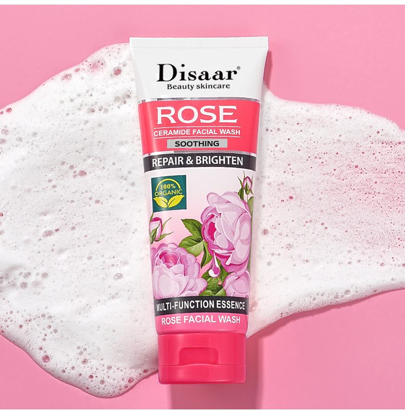 DS5301 100g Rose & Ceramide Facial Wash - Hydrating & Nourishing Cleanser for All Skin Types | LivePro Beauty manufacture