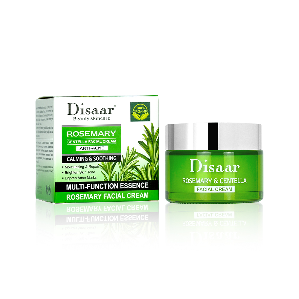 DS5734 50g Rosemary & Centella Asiatica Facial Cream - Revitalizing & Calming Moisturizer for All Skin Types | LivePro Beauty