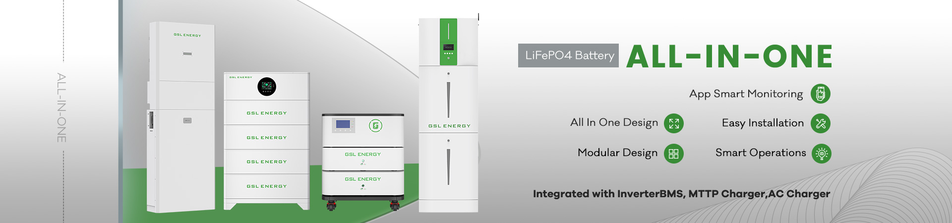 All-in-one LiFePO4 Battery Solar Inverter System