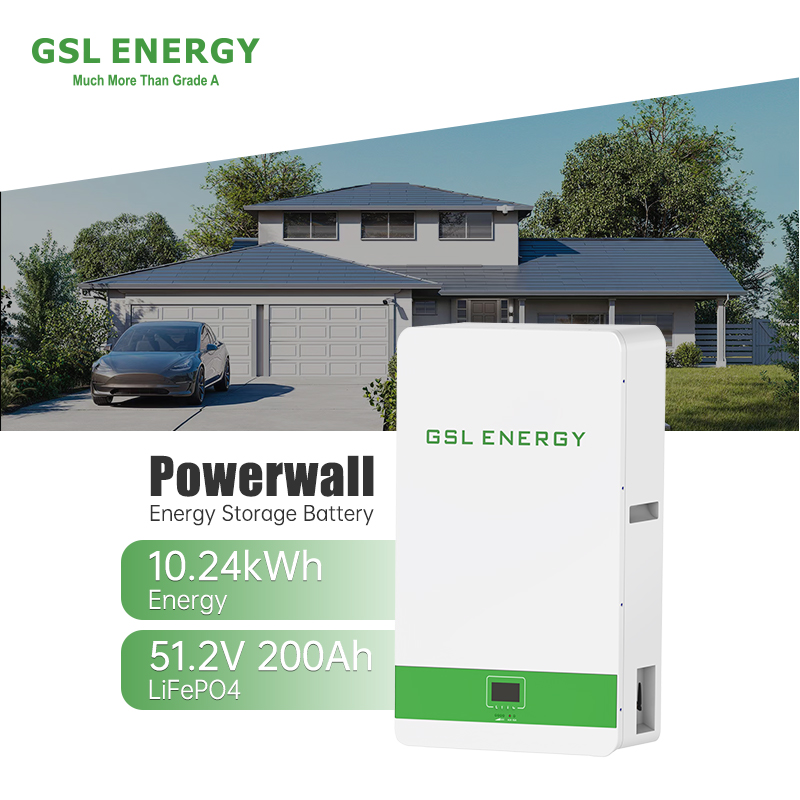 GSL-051200A-B-GBP2 10 kWh Wall-Mounted Lithium Iron Phosphate Battery - Efficient Energy Storage Solution