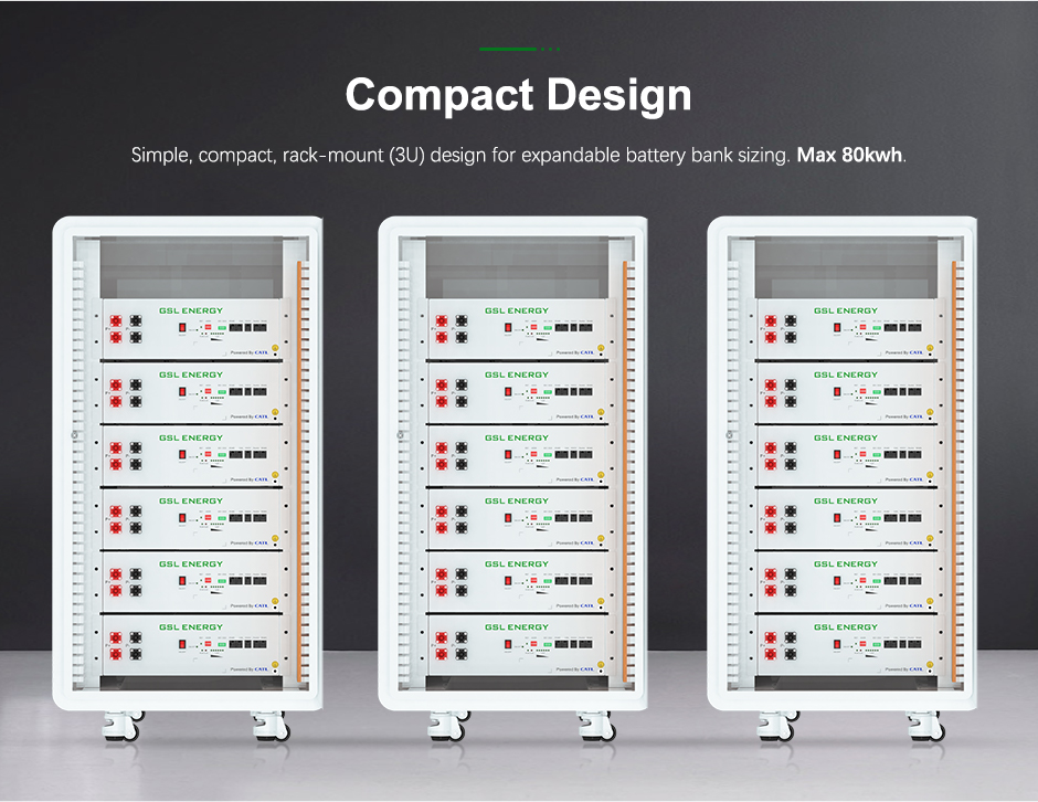 Rack mounted lithium battery system GSL51100-3U（CATL) details