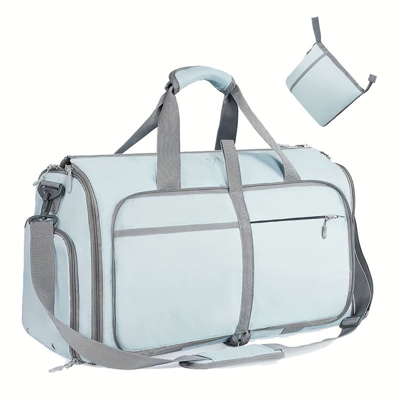 Foldable Garment Travel Duffel Bag with Shoes Compartment