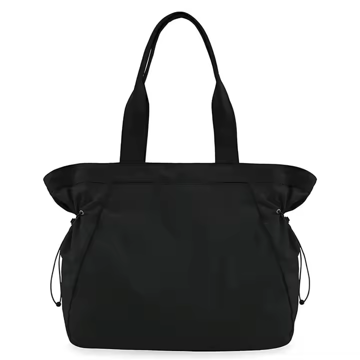 Luxury Women Custom Logo Recycled Weekend Shopper Handbag Travel Workout Nylon Shoulder Shopping Tote Bag