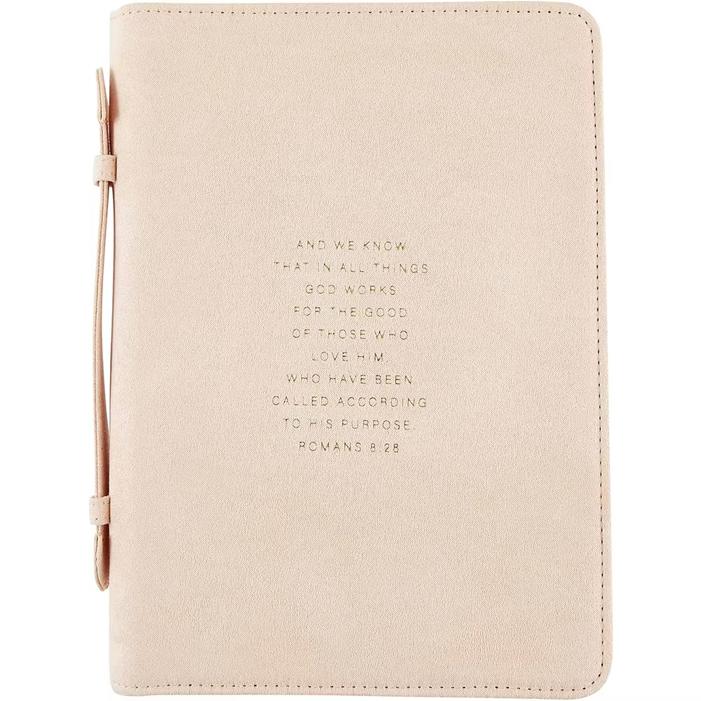 Custom Portable Waterproof Zipper Pencil Book Carry Tote Bag Holy Bible Covers Leather