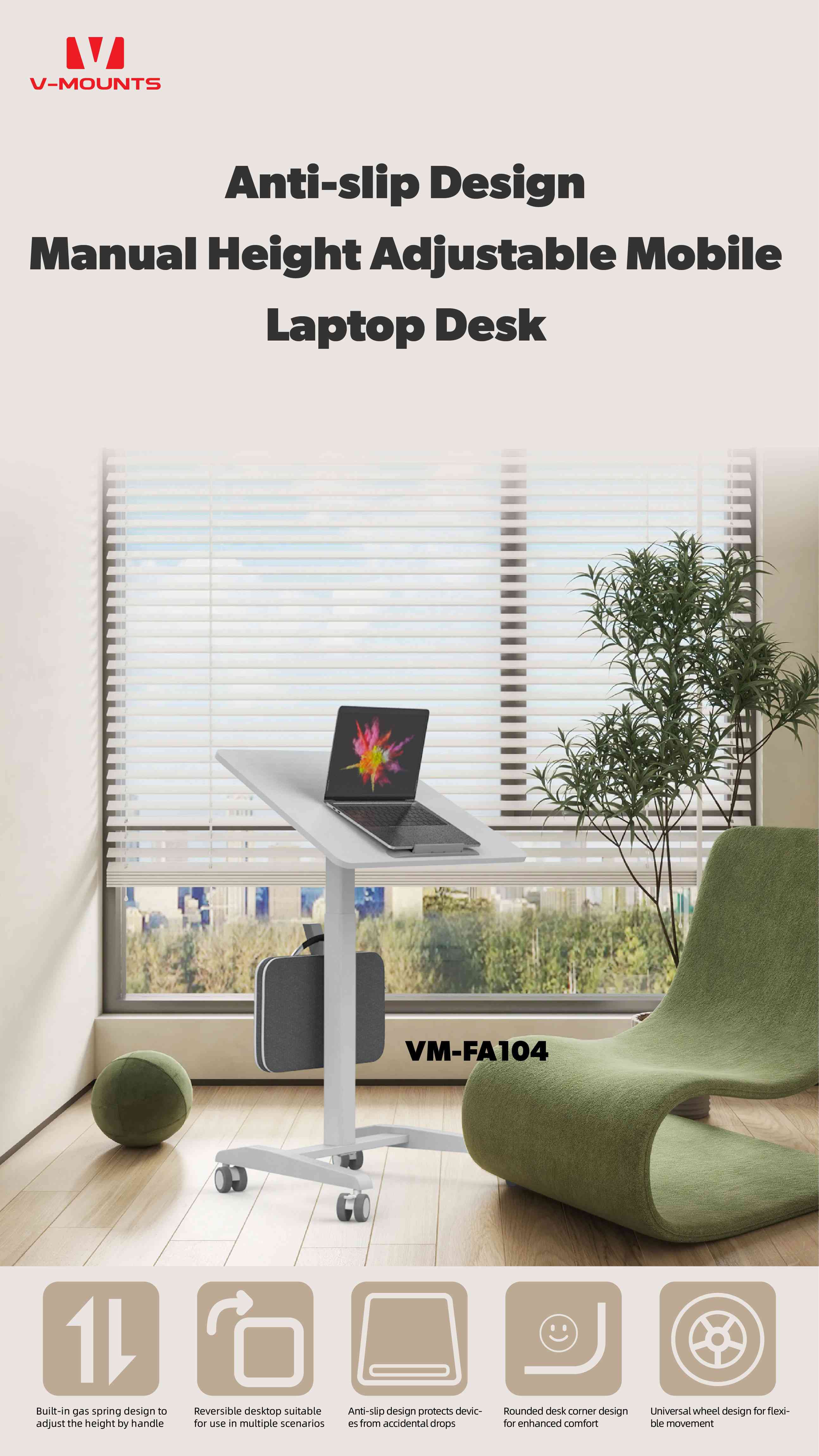 V-MOUNTS Mobile Laptop Desks FA104