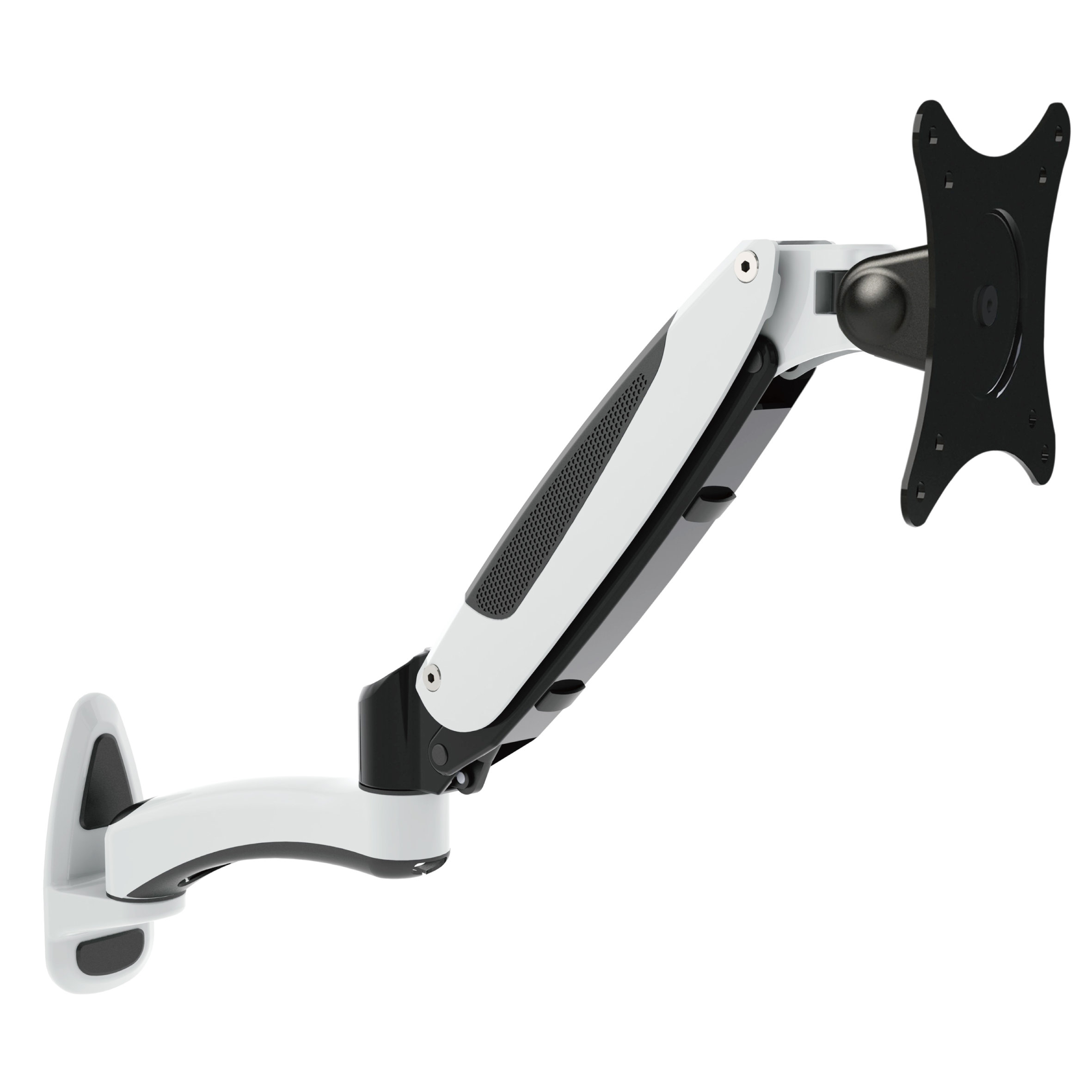 Gas Spring Single Monitor Wall Mount Arm for 15–32 Inch Screens – V-MOUNTS VM-L19D