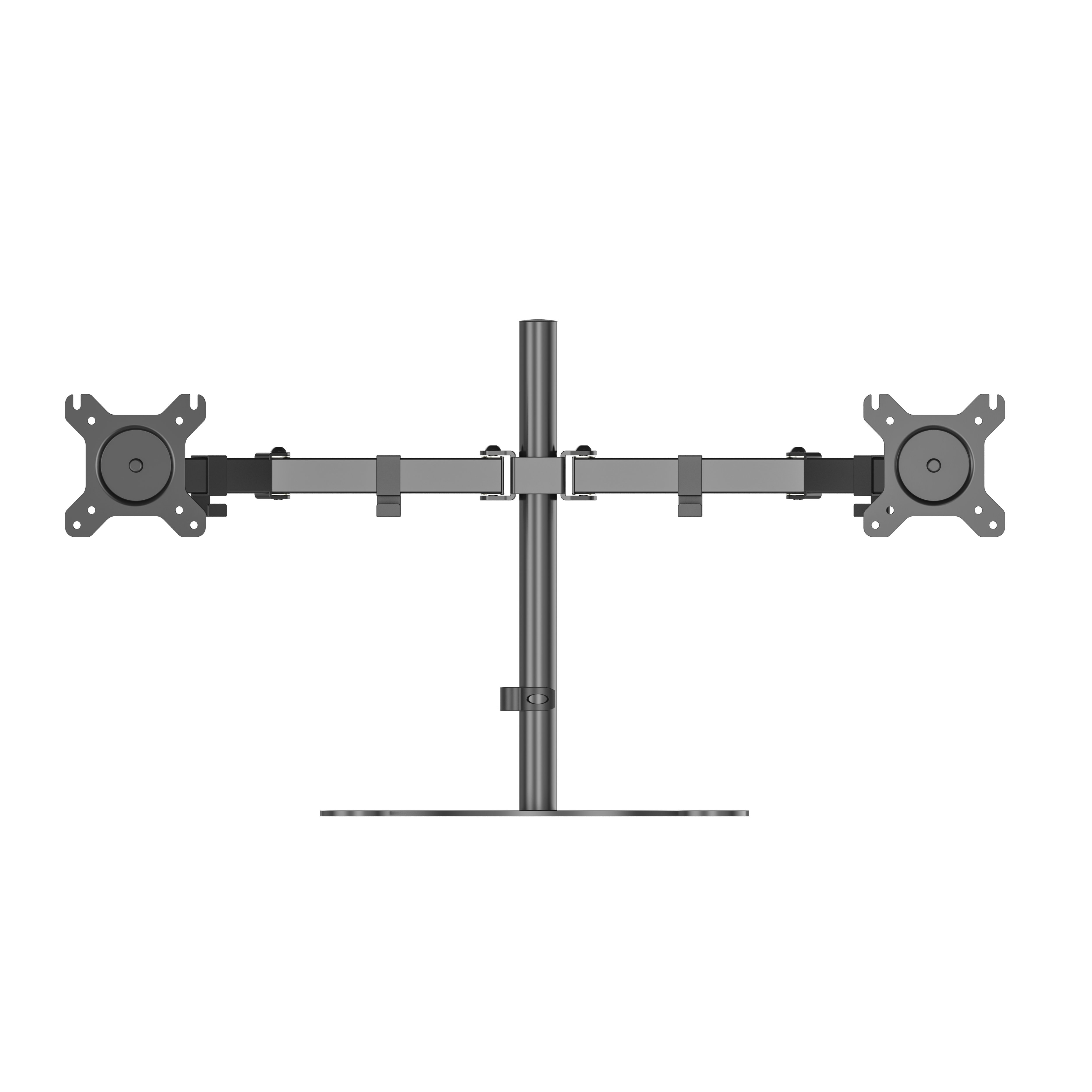 Fully Adjustable Dual Monitor Arm Stand with 360° Panel Rotation & Cable Management V-MOUNTS VM-D34S