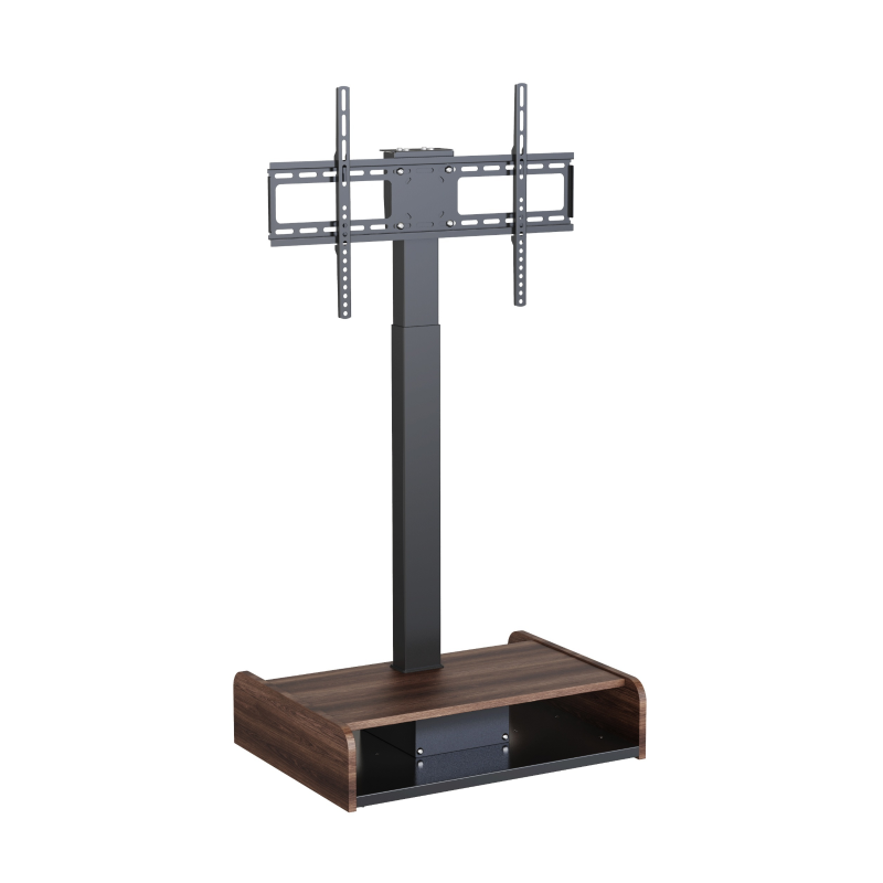 Motorized TV Floor Stand with Remote – Adjustable Telescopic Electric Mount for 37–65” Screens | V-MOUNTS VM-TC001