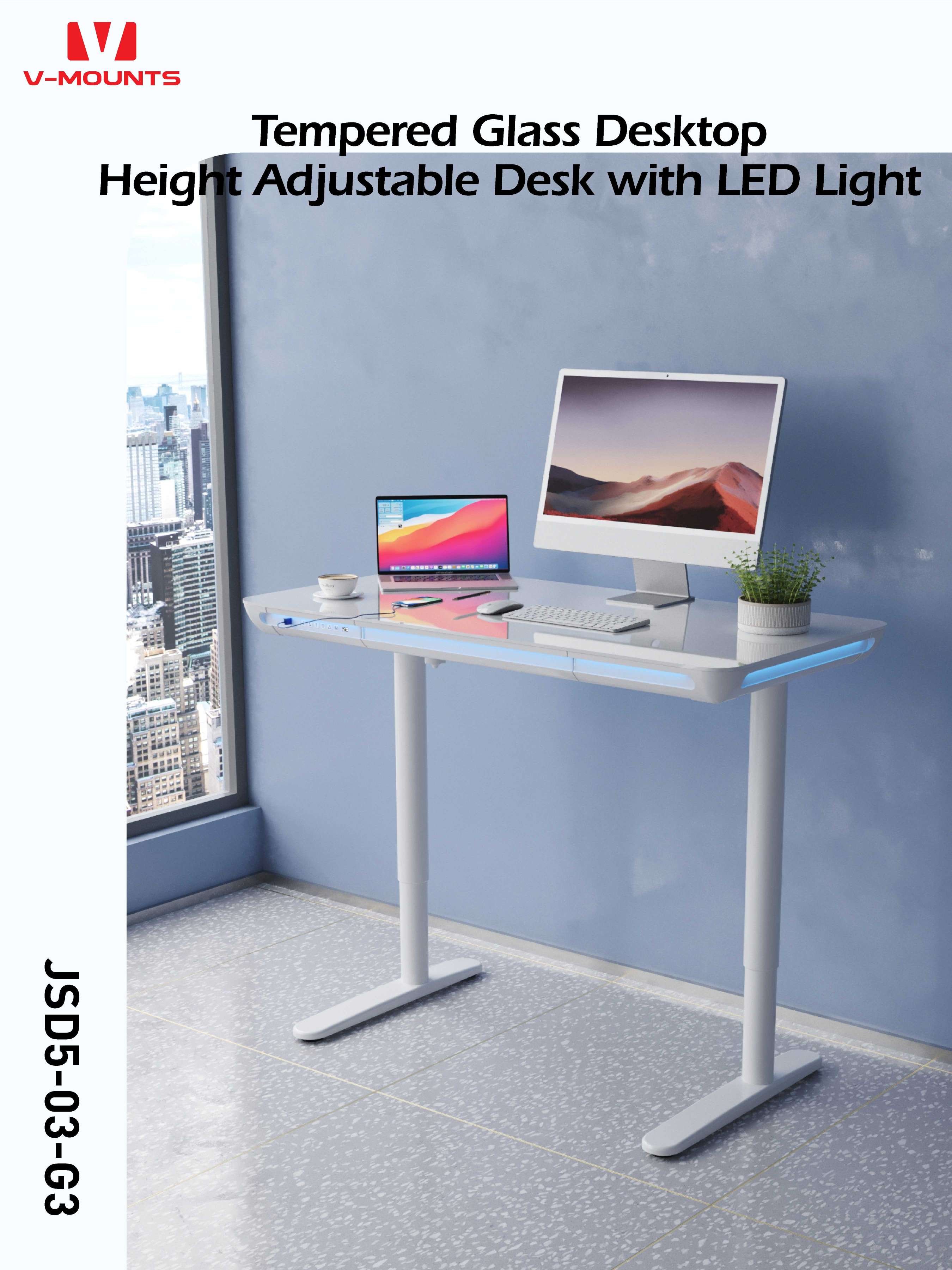 V-MOUNTS Electric Sit to Stand Desks JSD5-03-G3