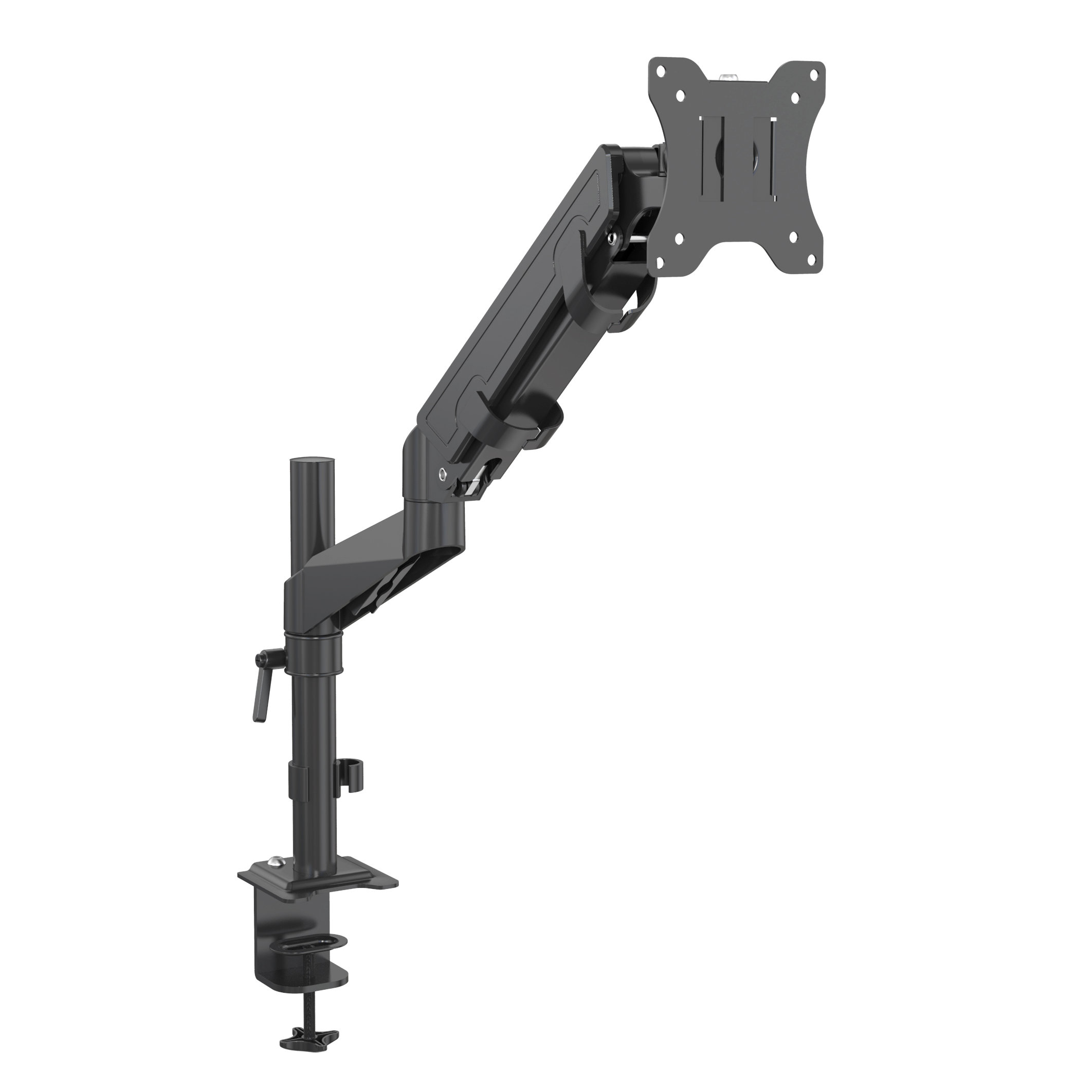 Gas Spring Single Monitor Arm Desk Mount for 15-32 Inch Screens – V-MOUNTS VM-GE512YD