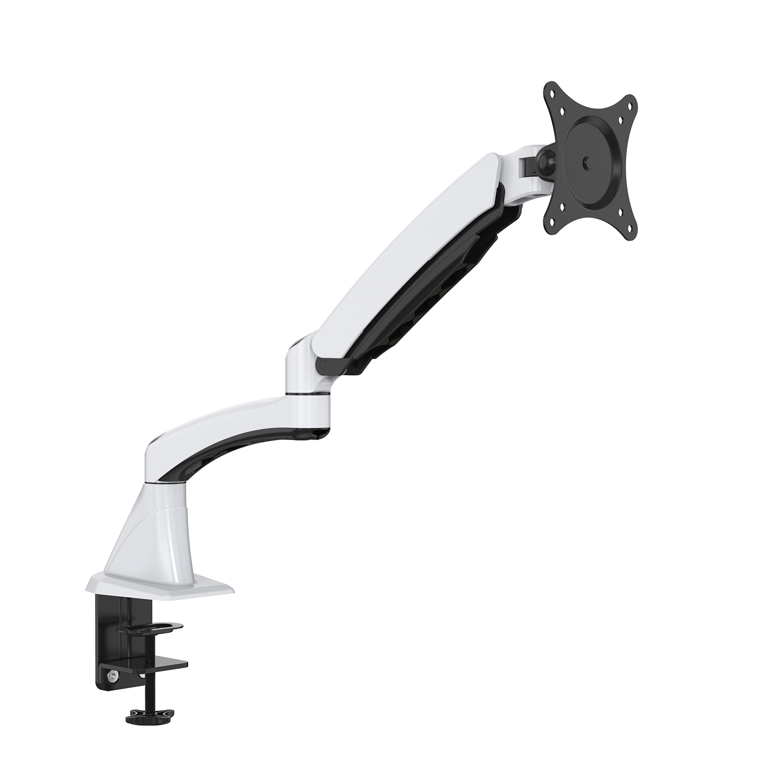 Adjustable Mechanical Spring Monitor Arm for 15–27'' Screens – V-MOUNTS VM-DS112F-E