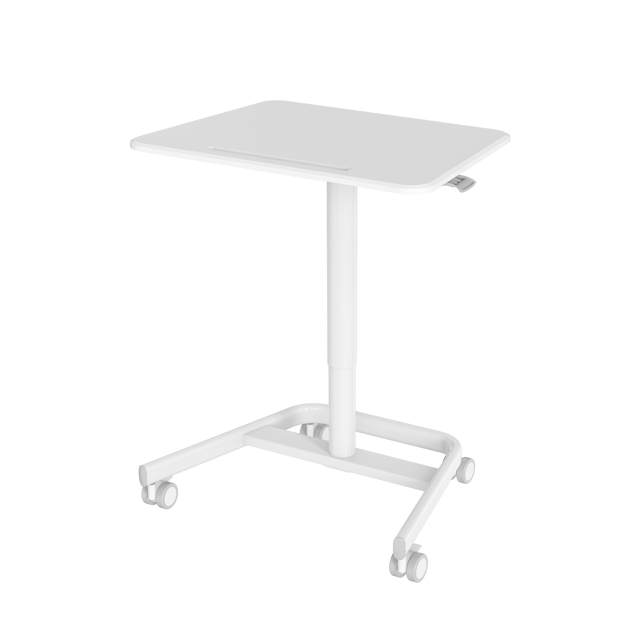 Height Adjustable Mobile Laptop Desk with Gas Spring & Locking Casters V-MOUNTS VM-FDS107B