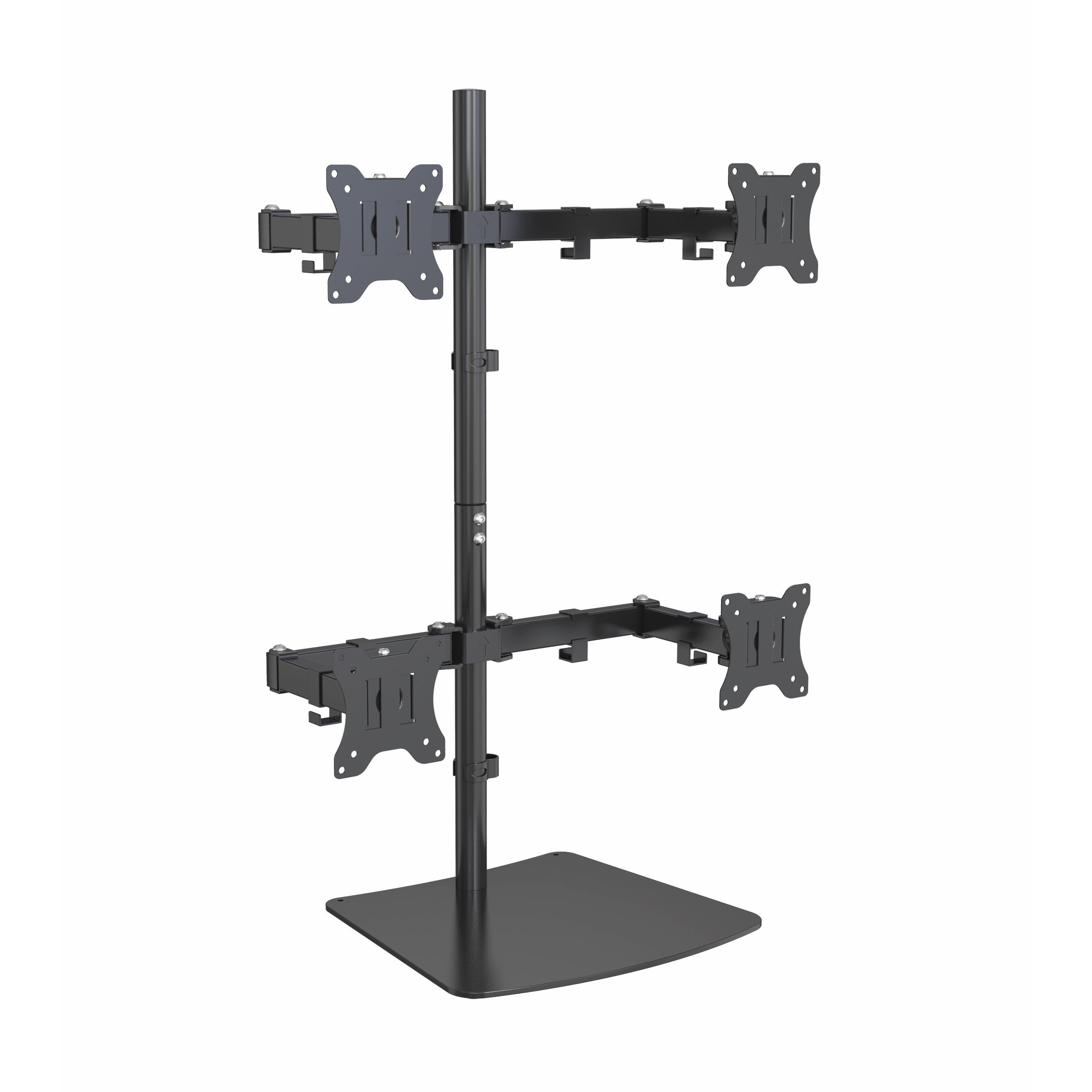 Height Adjustable Freestanding 4-Monitor Stand V-MOUNTS VM-D58S