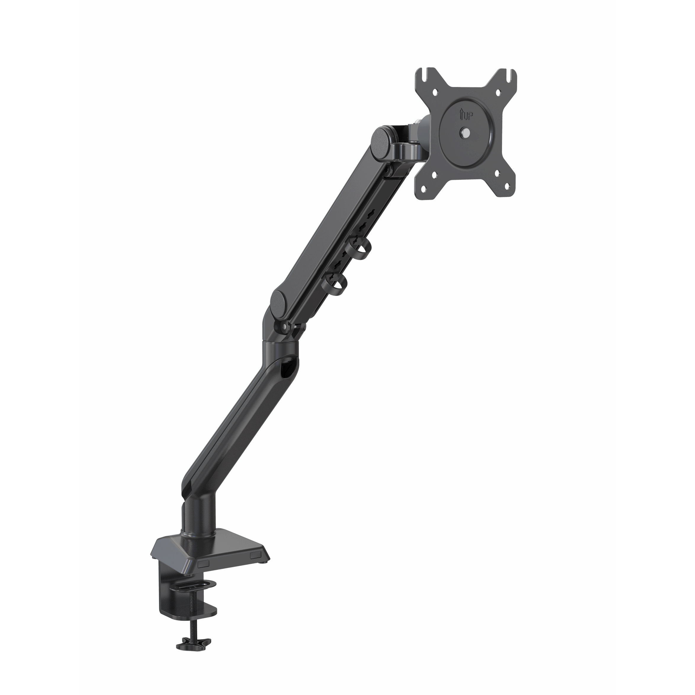 Ergonomic Mechanical Spring Monitor Arm with Easy Installation – V-MOUNTS VM-DS21Y